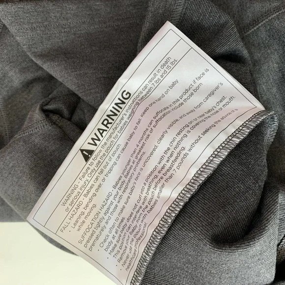 Lalabu Mens Medium Dad Soothe Shirt Baby Wearing Solid Gray - Picture 5 of 6